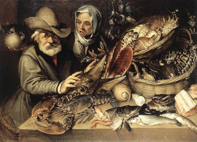 PASSEROTTI, Bartolomeo The Fishmonger's Shop agf China oil painting art